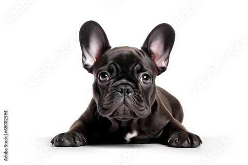 French Bulldog cute dog isolated on white background