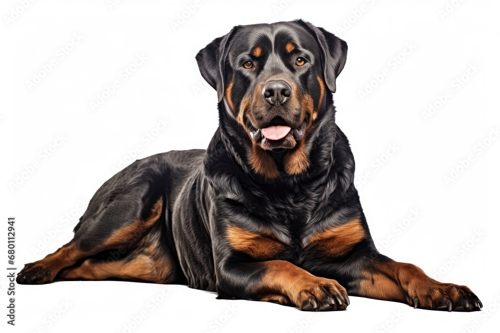 Rottweiler cute dog isolated on white background Rottweiler cute dog isolated on white background