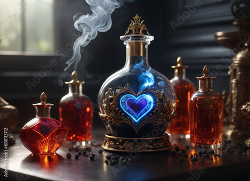 Creativity wallpaper love potion art background © Alchemysteria