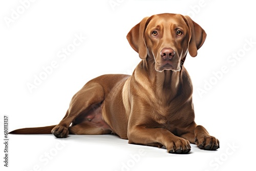 Labrador Retriever cute dog isolated on white background