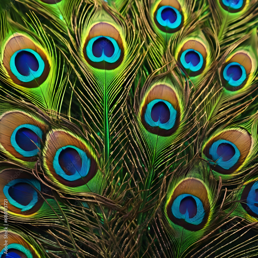 Obraz premium peacock feather background