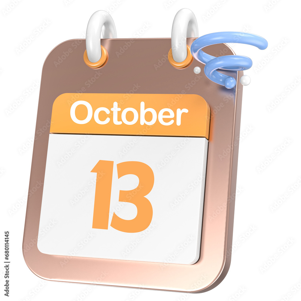 icon calendar 3D Rendering