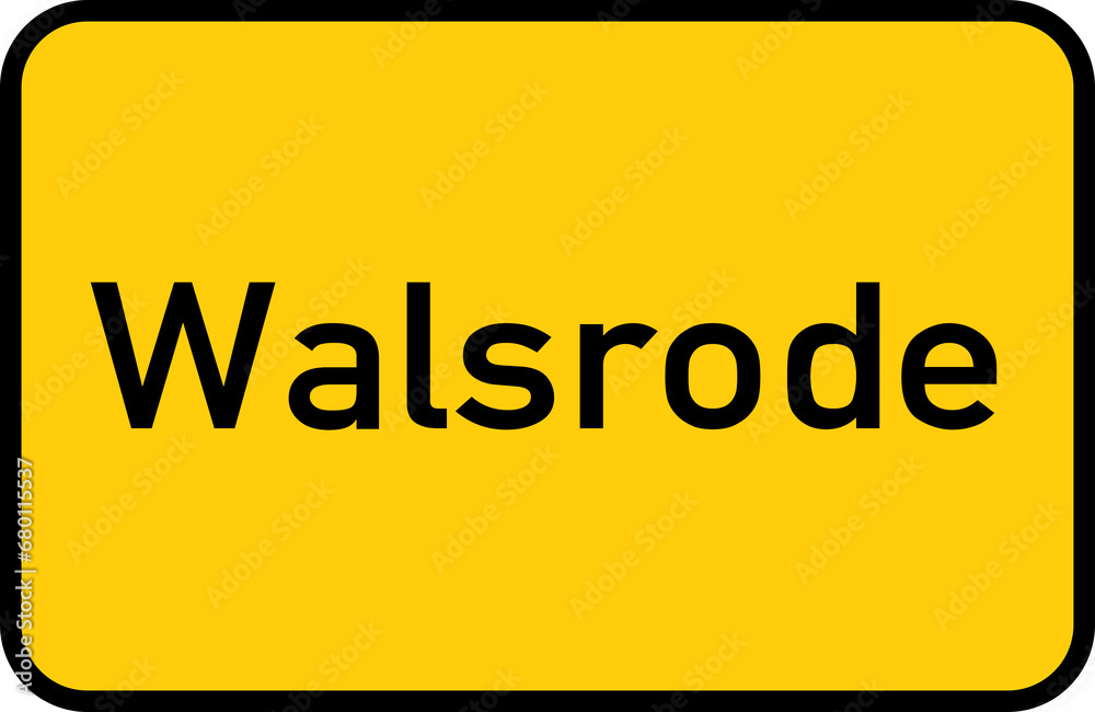 City sign of Walsrode - Ortsschild von Walsrode City sign of Walsrode - Ortsschild von Walsrode