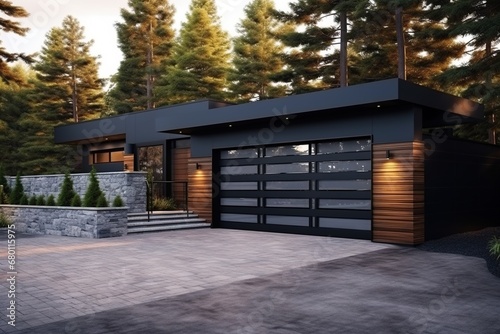fashionable large house with garage