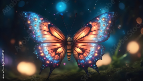 surreal, fantasy butterfly with otherworldly features ai generation © Ebad