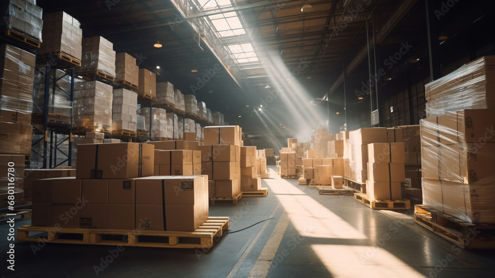 Warehouse full of boxes Warehouse full of boxes