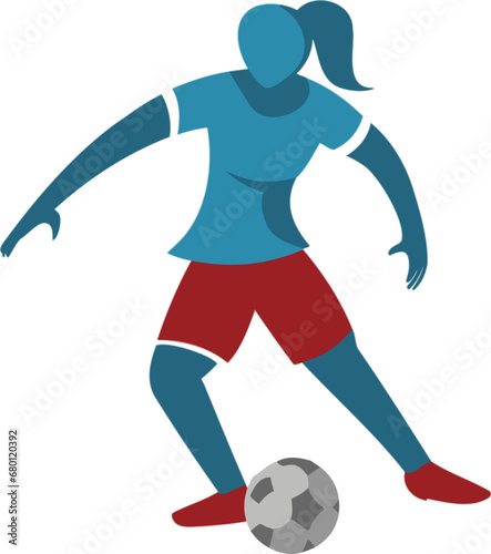 football player with ball