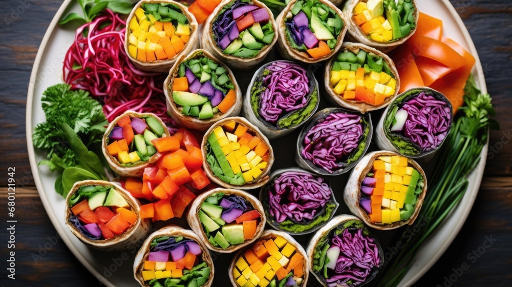 A platter filled with different types of vegetables