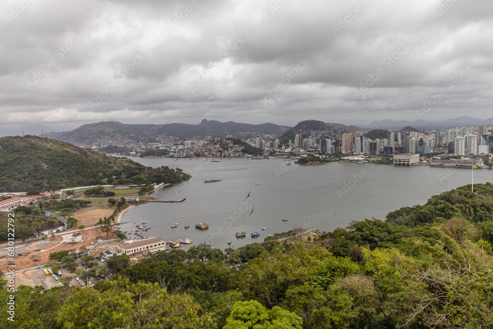 vista panorâmica da cidade de Vila Velha, Estado do Espirito Santo, Brasil