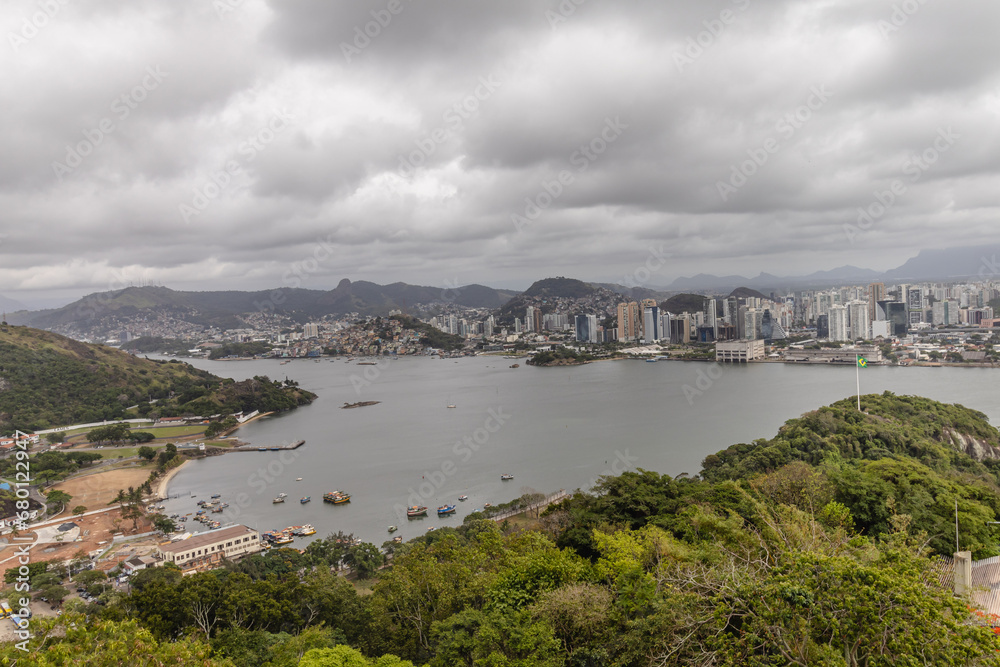 vista panorâmica da cidade de Vila Velha, Estado do Espirito Santo, Brasil