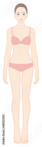 美意識が高い女性の全身