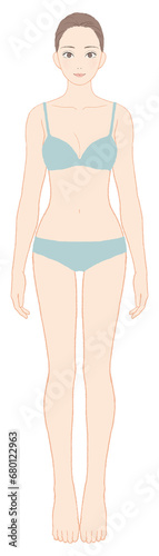 美意識が高い女性の全身