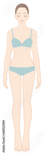 美意識が高い女性の全身