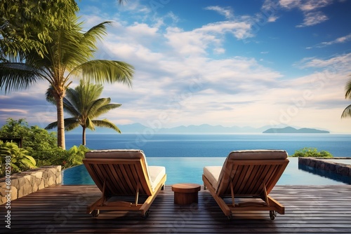 Luxury Infinity Pool Overlooking Ocean  