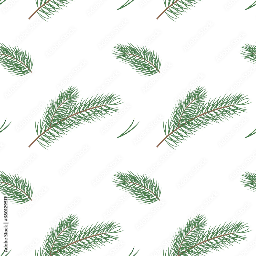 Vector illustration with branches of a Christmas tree Vector illustration with branches of a Christmas tree