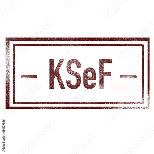Pieczątka ze skrótem KSeF oznaczającym Krajowy System e-Faktur w Polsce photo