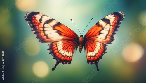 Butterfly colorful background ai generative © Ebad
