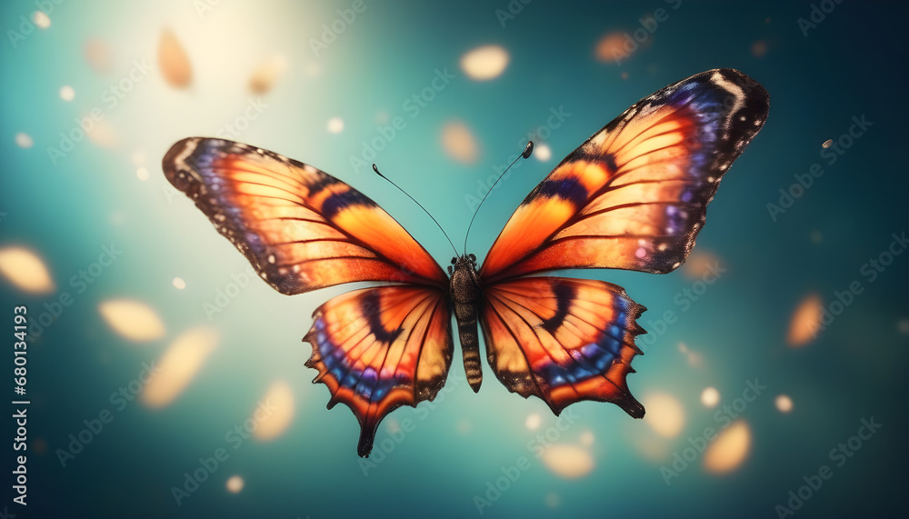 Butterfly colorful background ai generative Butterfly colorful background ai generative