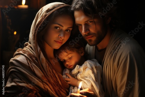 holy family with Jesus