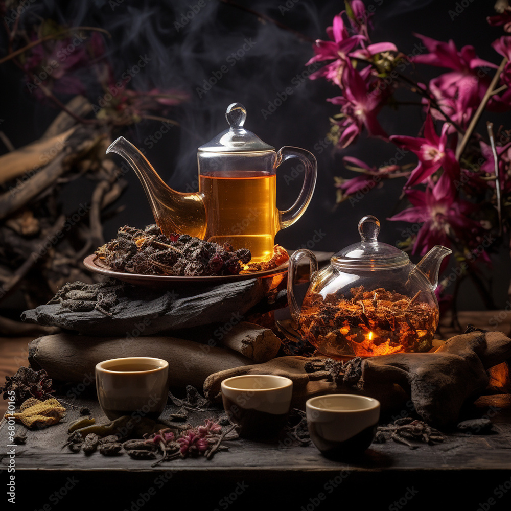 oriental spices on the table in bowls of different categories and colors created with Generative Ai oriental spices on the table in bowls of different categories and colors created with Generative Ai