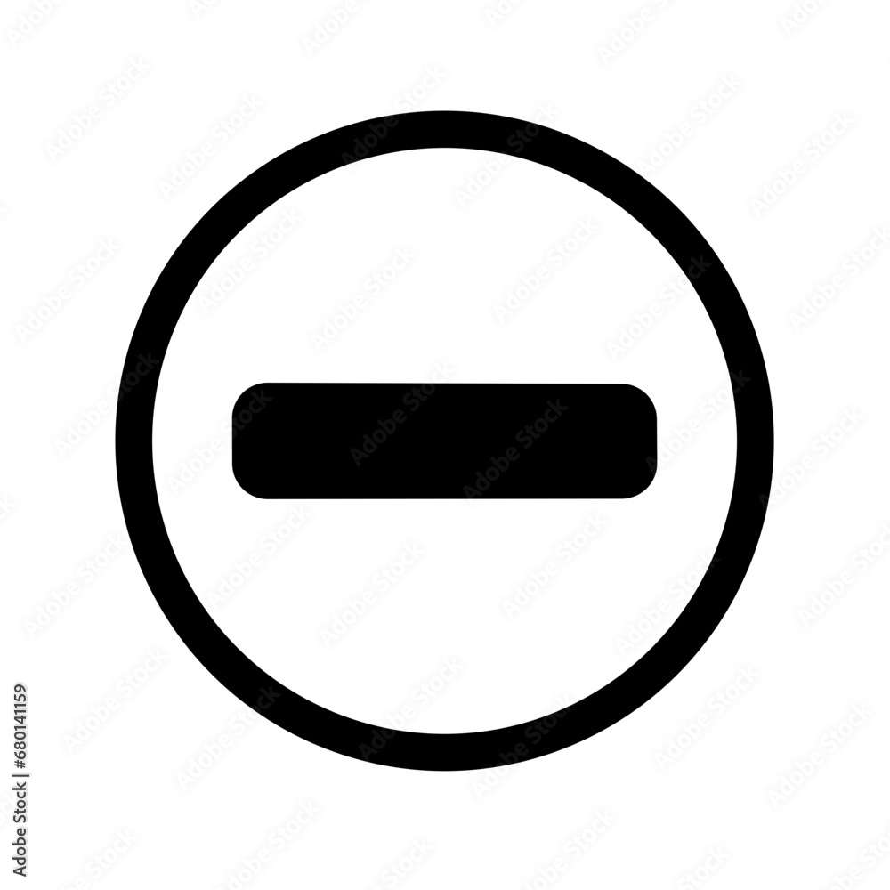 Minus icon set Minus icon set