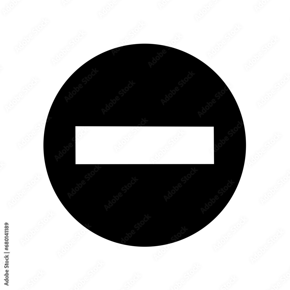 Minus icon set