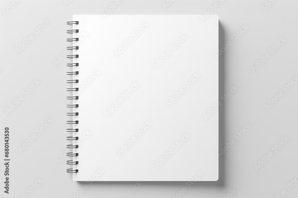 Blank notebook on white background. Blank notebook on white background.