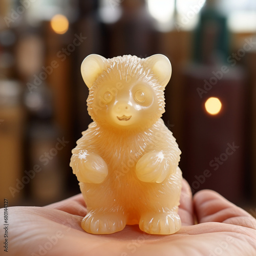 small gummebear from wax created with Generative Ai