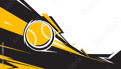 Baseball background design. The sports concept.