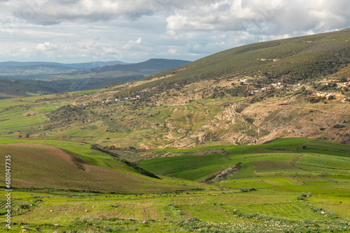 Rural landscape in Bazina Joumine, Bizerte, Tunisia