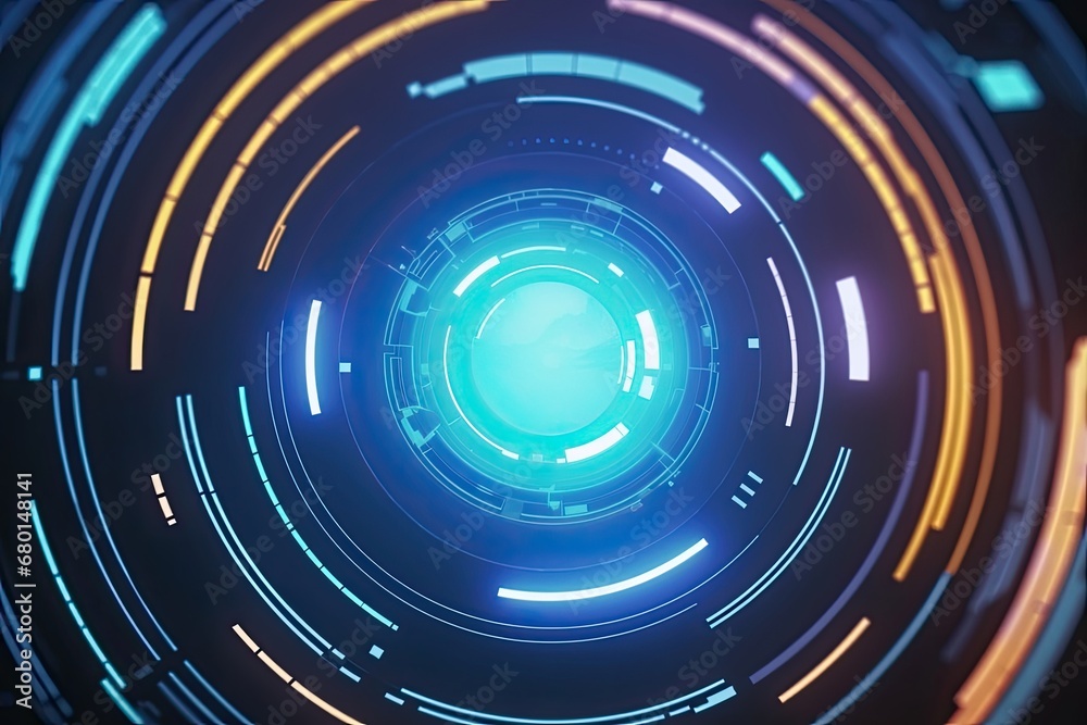 Blue futuristic abstract background