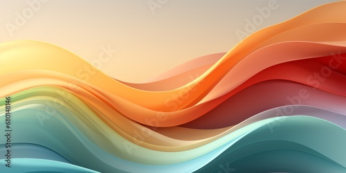 Abstract colorful wave  background  Ai generated