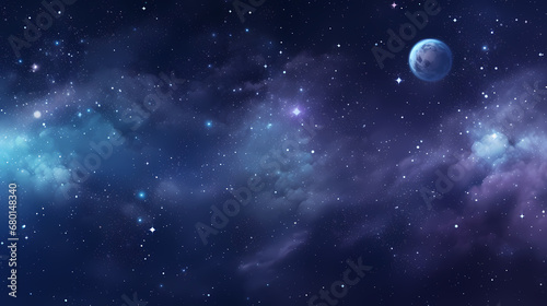 colorful nebula space galaxy background. abstract star night cosmos wallpaper. mysterious universe. magic heaven, fantasy, science astronomy concept. - generative ai