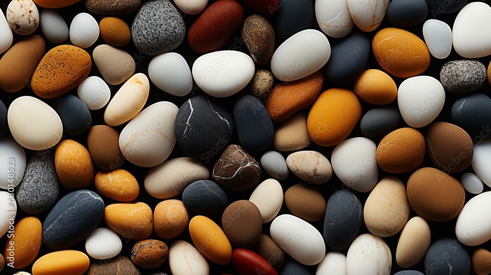 smooth pebble stones in different colours - background texture smooth pebble stones in different colours - background texture