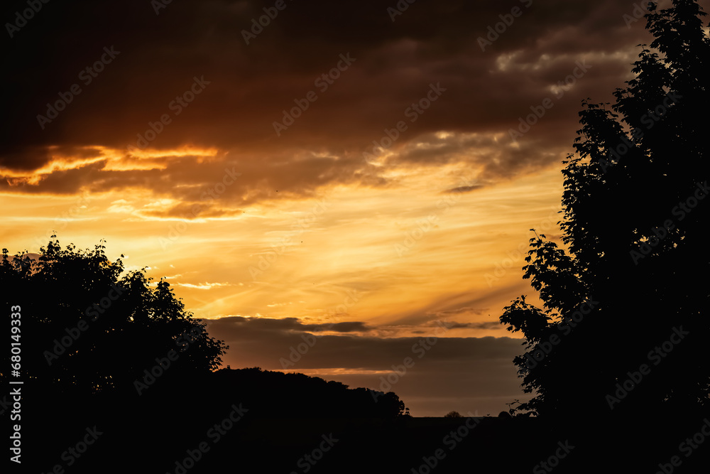 Himmel in Abendrot