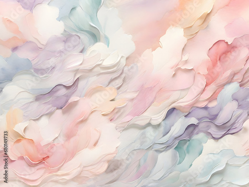 A mesmerizing background texture that evokes the feeling of a dreamy watercolor painting, with soft pastel hues and delicate brushstrokes. Image is generated with the use of an Artificial intelligence