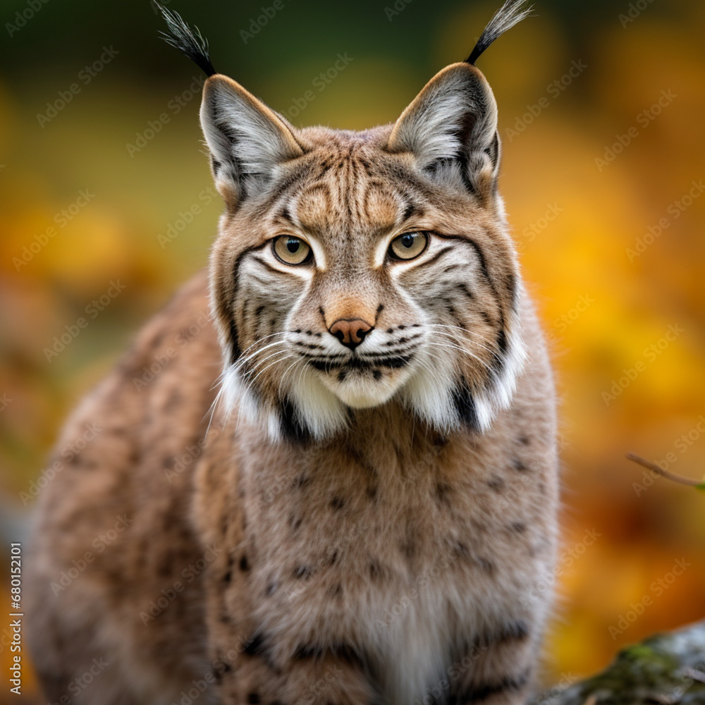 Balkan lynx, professional shot, wallpapers, 8k, film photography created with Generative Ai