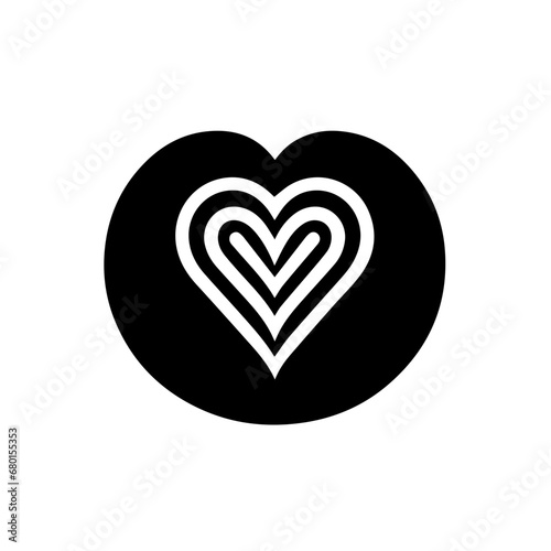 Heartfelt Embrace  Romantic Heart Vector - An Artistic Expression of Love in a Stylish and Decorative Design