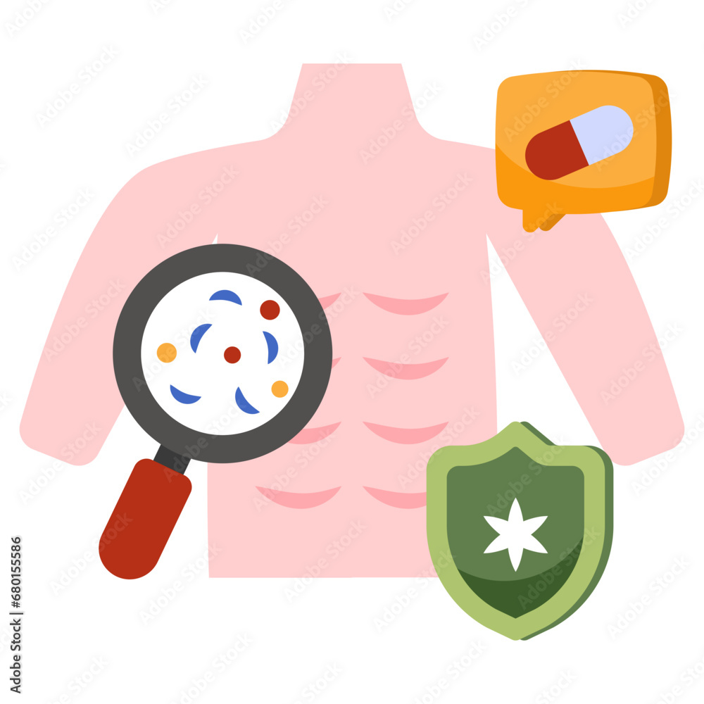 Editable design icon of body diagnose
Editable design icon of body diagnose