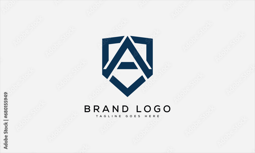 Fototapeta premium letter A logo design vector template design for brand.
