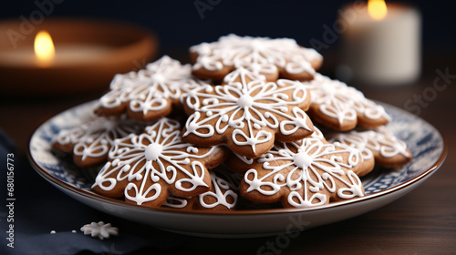 christmas cookies on the table