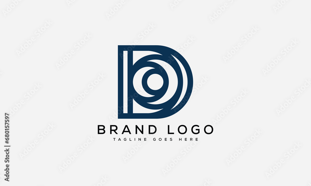 letter D logo design vector template design for brand.
