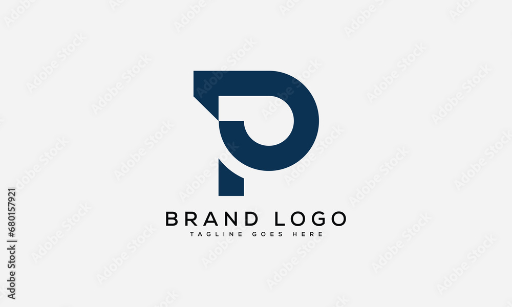 letter P logo design vector template design for brand. letter P logo design vector template design for brand.