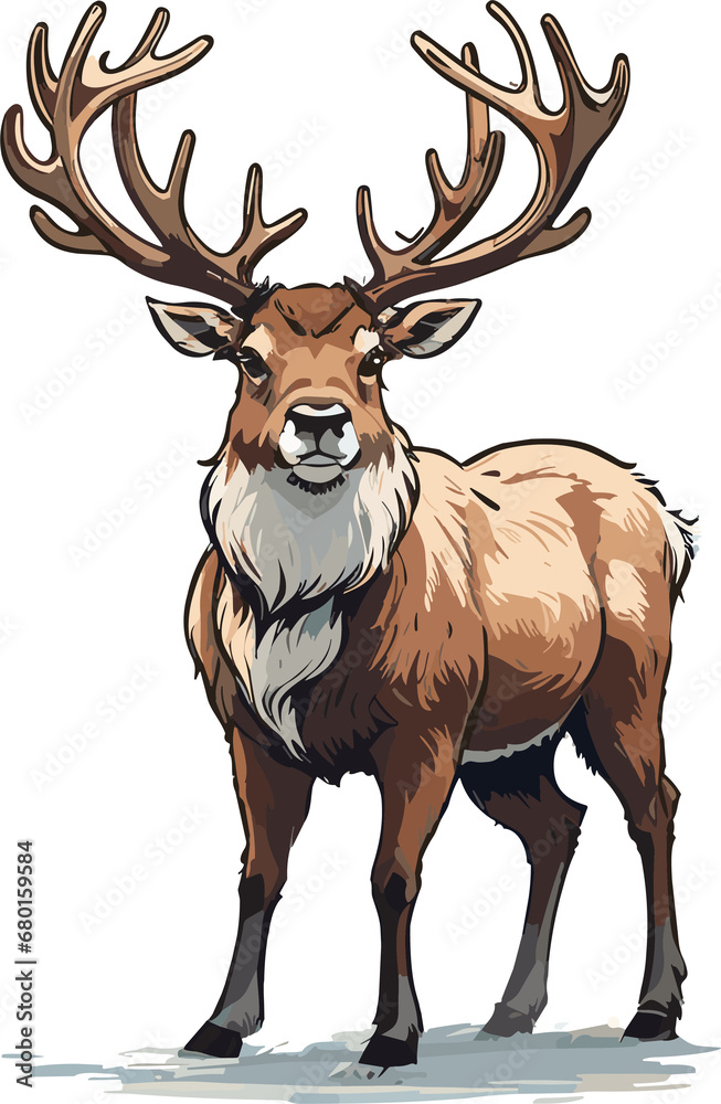 a reindeer winter Christmas a reindeer winter Christmas
