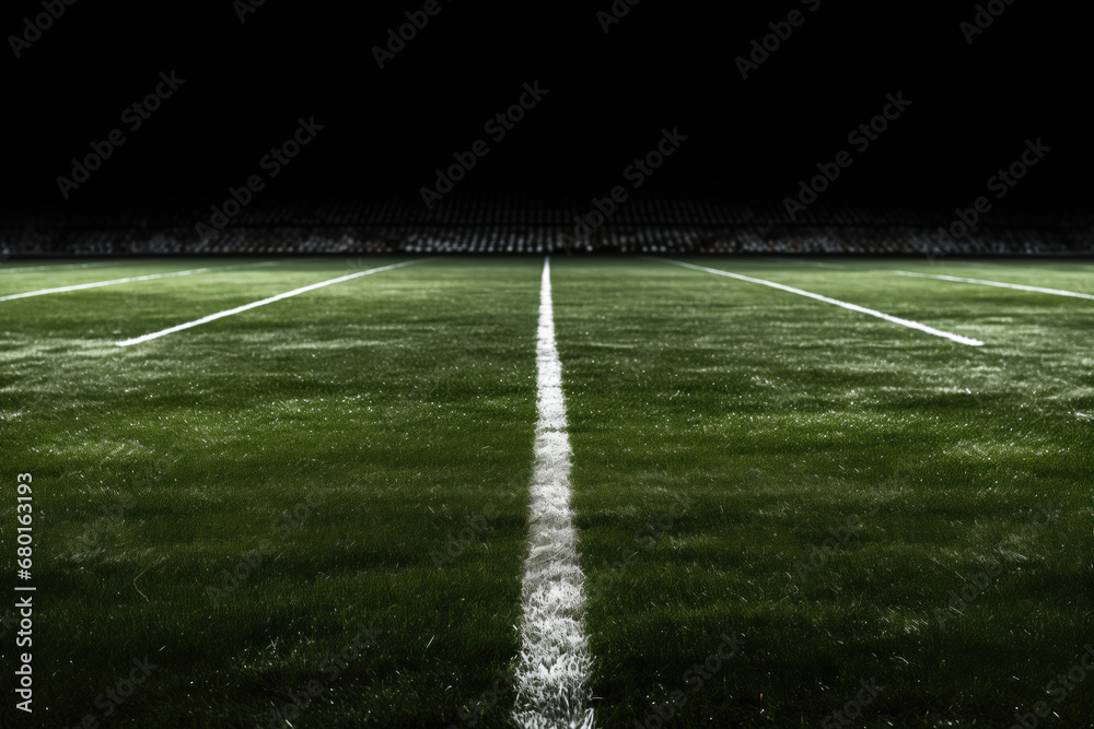 soccer field with lines