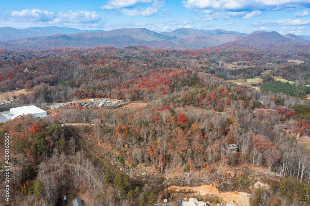 drone Mountain View landscape