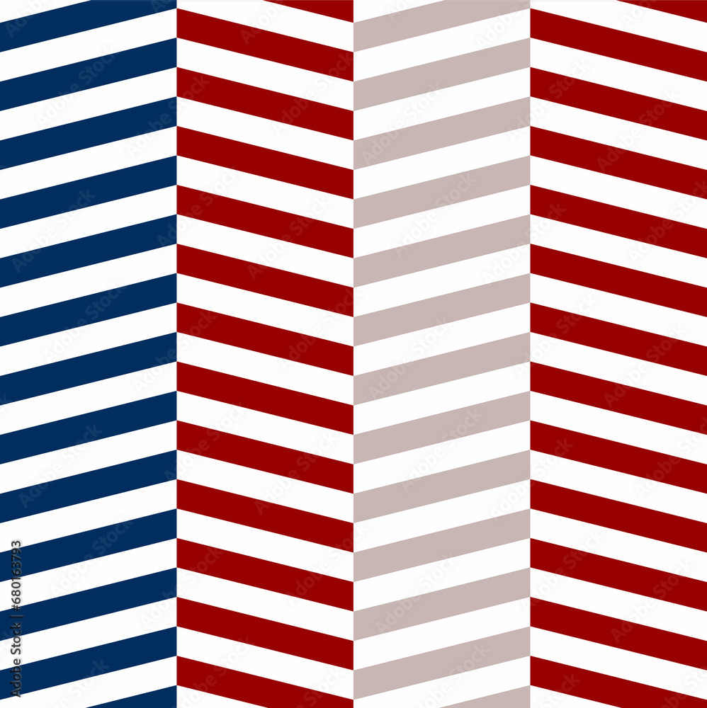 Nautical seamless pattern. Marine sea pattern. Geometric design. Vector illustration