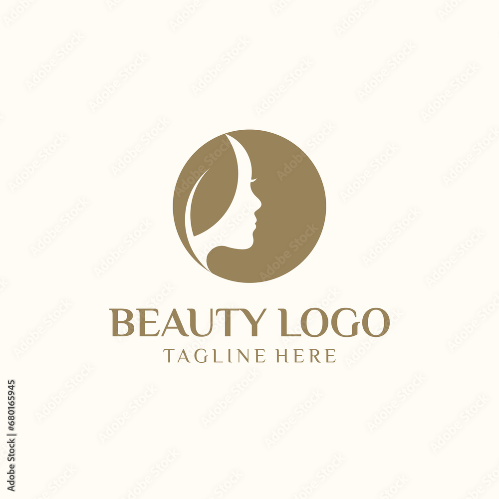 Beauty logo for beauty business or beauty salon