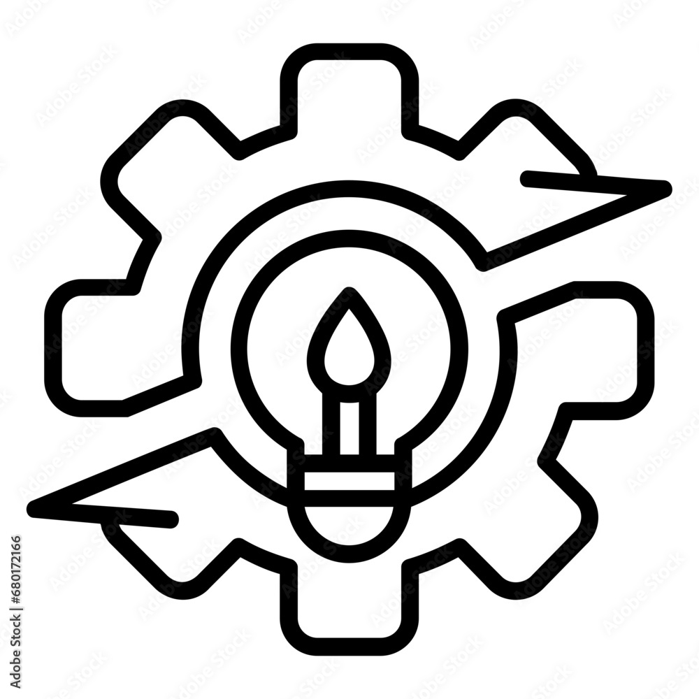 Disruption line icon illustration vector graphic Disruption line icon illustration vector graphic