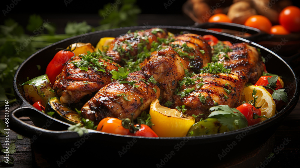 roasted chicken with vegetables roasted chicken with vegetables